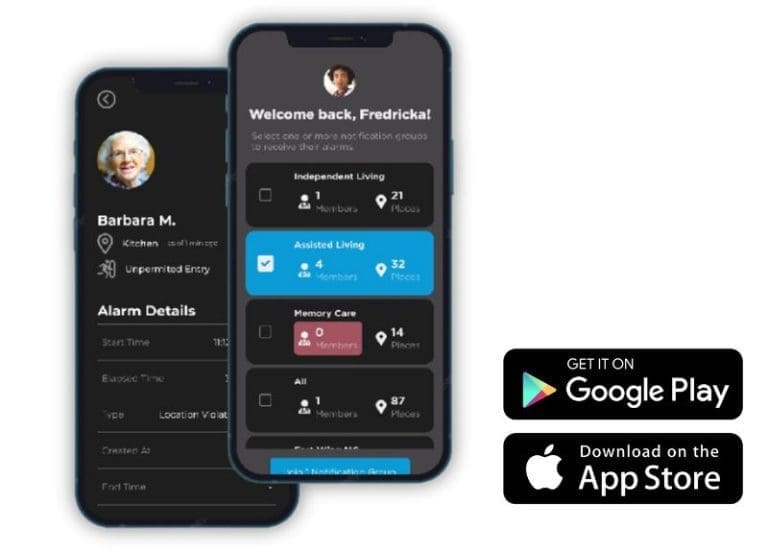Sentrics Ensure ACT App on Phone
