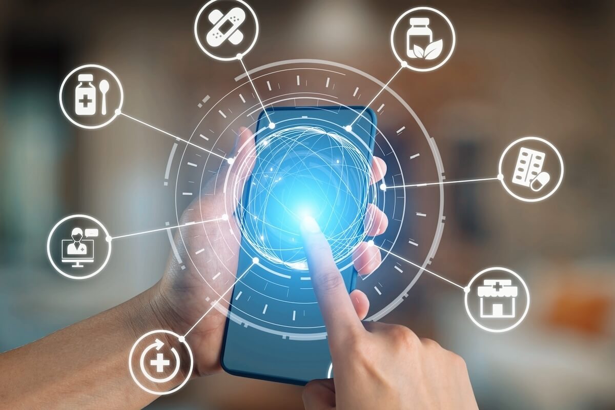 Online pharmacy icons showing medicine, healthcare, prescription and medical services with digital pharmacy, online drugstore, telemedicine and modern pharmaceutical solutions. (1)